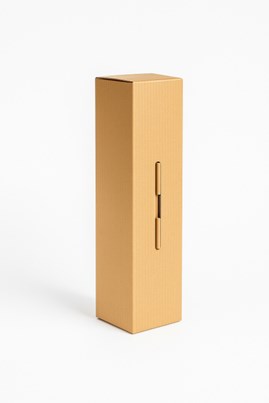 Karbowane opakowanie prezentowe – eleganckie na wino 340x80x80mm