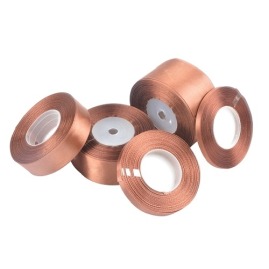 Wstążka satynowa 12mm brązowa 32m WS8134