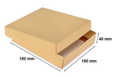 Złote pudełko laminowane