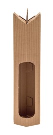 Pudełko karbowane  90x90x335mm / wino