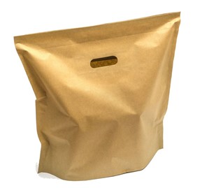 Papierowa torba cateringowa i pojemnik na jedzenie