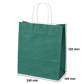 Torebki Papierowe Ciemnozielone