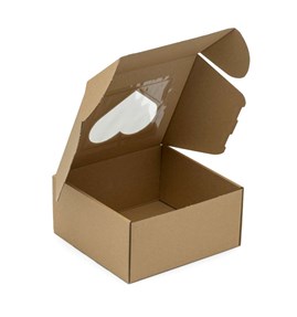 Pudełko z okienkiem w kształcie SERCA 200x200x100mm