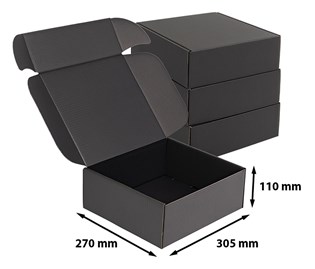 Pakiet - Karton Wyk. 305x270x110mm Czarny - 10szt.