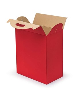 Pudełko z uchwytem czerwone F217 300x180x350mm
