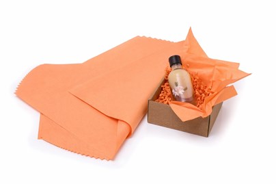 bibuła gładka 50x70, bibuła morelowa, bibuła 100 arkuszy, bibuła 1625 C, bibuła do pakowania, bibuła dekoracyjna