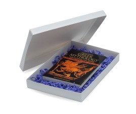 Białe pudełko laminowane 350x240x40mm