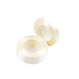 Wstążka Satynowa w Kropki Biała 25mm / 22m