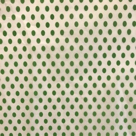 Bibuła Gładka 50x70cm Kropki Zielone - 50 arkuszy