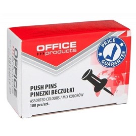 Pinezki Beczułki Office Products mix kolorów a100