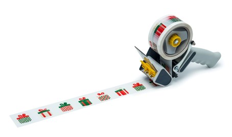 Taśma Pakowa Klejąca Świąteczna Prezenty 50mm/66m