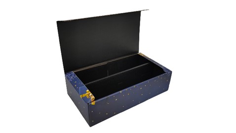 Karton świąteczny na 2 wina MERRYCHRISTMAS 360x192x93mm