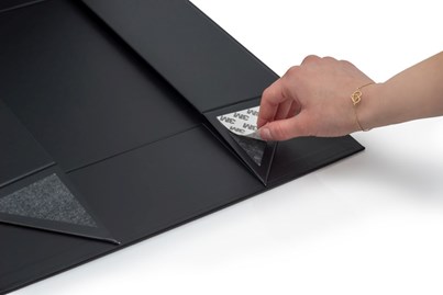 Pudełko Magnetyczne Czarne 350x250x100mm A4 Zamykane Na Magnes Ozdobne