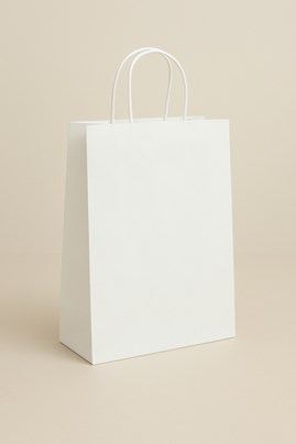 Mocna Torba Papierowa Biała 10szt.