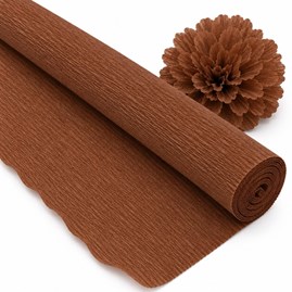 Krepina Włoska 180g Brązowa 50×250 cm Gruba Bibuła Florystyczna