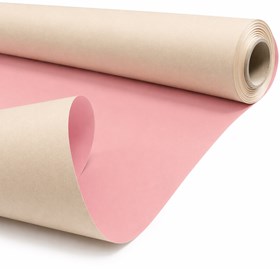 Papier kraft DUO pastel beżowy różowy rolka 79 cm 40 m