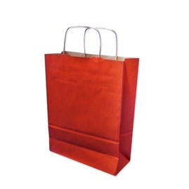 Pakiet - Torba papierowa na prezent 240x100x320 / CZERWONA 10 szt
