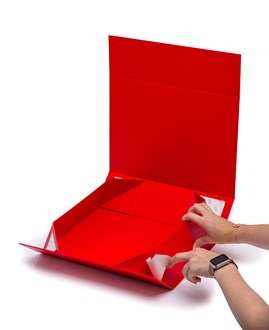 Pudełko Magnetyczne Czerwone 350x250x100mm Pudełko Ozdobne Na Prezent