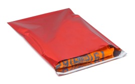 Woreczki Metalizowane z paskiem 160x230 Czerwone