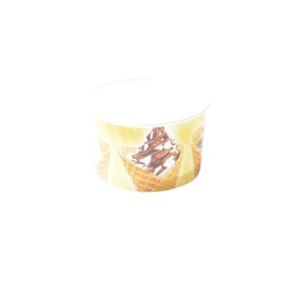 Miska papier na lody nadruk 02 130ml 25szt.