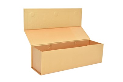 Pudełko z magnesem na 1 wino ZŁOTE 100x100x350mm - EASY
