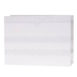 Torba Lux 55x20x40 brokat Biała horyz. - 12 szt.