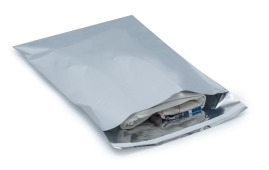 Woreczek metalizowany srebrny