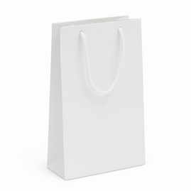 Torby Lakierowane Białe Prążek