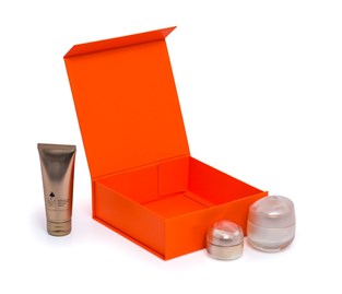 Pudełko Magnetyczne Pomarańczowe 175x175x60mm (zew) A6 Pudełko Ozdobne