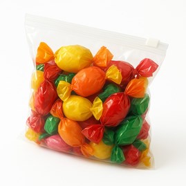 Woreczki z suwakiem 400x400mm - 50sz 70u z otworem