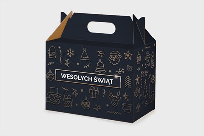 świąteczne pudełko prezentowe