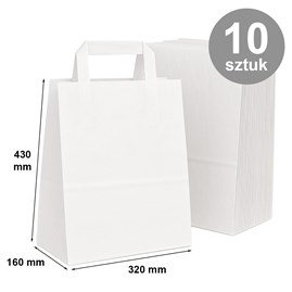 pakiet Torba 320x160x430 / BIAŁA / 10szt