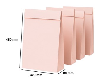 Koperta kartonowa 320x450x80mm Różowa 220g 10szt