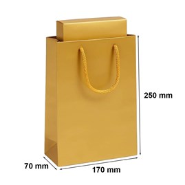 Torby Laminowane Złote