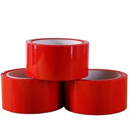 Pakiet - Taśma AKRYLOWA Czerwona 48mm/45m 6szt