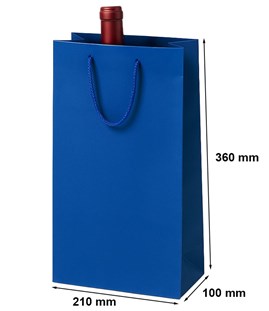 Torebka Na Wino Niebieska