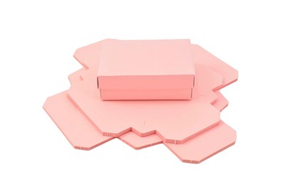 Pudełka ozdobne, rozmiar S, 140x100x47mm Różowe, 10 sztuk