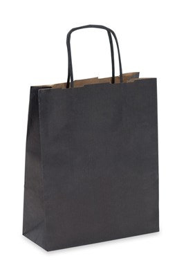 Pakiet - Torba papierowa na prezent 180x80x225 / czarna 10 szt