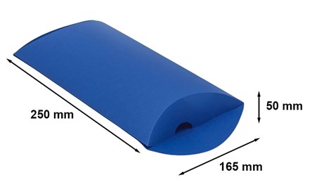 duże niebieskie pudełko poduszka