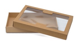 Pudełko karbowane z oknem