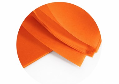 Bibuła 50x75 cm pomarańczowa 48 arkuszy