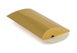 Złote pudełko laminowane rozłożone