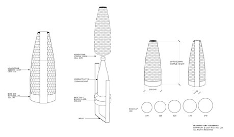 Nakrętka Tekturowa 110mm - Recycled 100% Ochrona Butelek