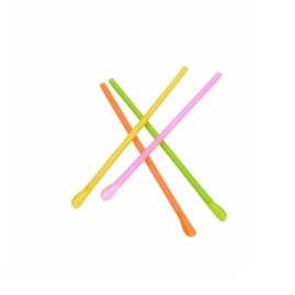 Słomka łyżeczka 6x250 Fluor mix 250szt.