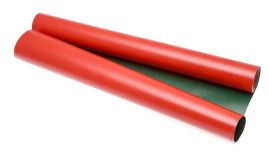 Papier Pakowy Kraft Zielono-Czerwony 70cm-25m 60g