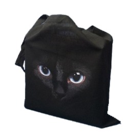 Torba Bawełniana 380x420 / 70 / CZARNY KOT