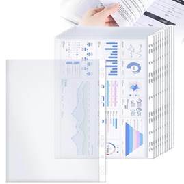 Koszulki A4 na dokumenty 100szt. krystaliczne