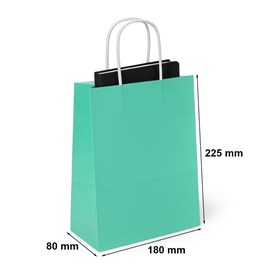 Torba Papierowa Pastelowa Zieleń