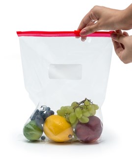 Woreczki z suwakiem do żywności Kuchcik 200x200mm, 16 sztuk