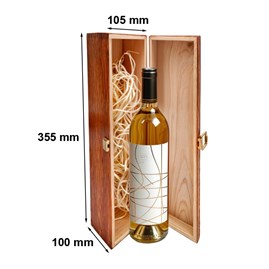 drewniane pudełko na wino